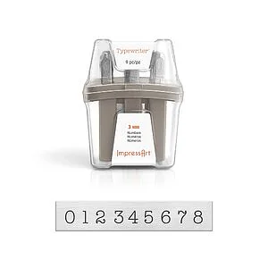 TYPEWRITER NUMBER STAMP SET 3MM
