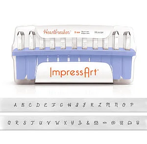 HEARTBREAKER UPPERCASE LETTER SET 3MM