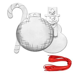 METAL STAMPING KIT - CHRISTMAS DECORATIONS 3 PCS
