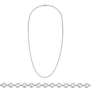 BALL CHAIN - ALUMINIUM 50 CM - 2 PCS