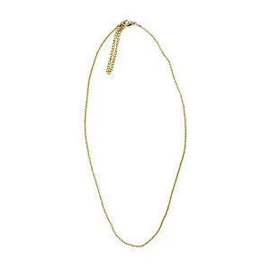 BALL CHAIN 1.5 MM EXTENDABLE W. SNAP HOOK - BRASS - 2 PCS