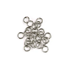 JUMP RINGS D. 7 X 0.8 MM - COL. ANTIQUE SILVER 90 PCS.