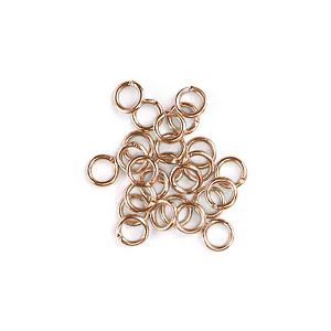 JUMP RINGS D. 7 X 0.8 MM - COL. PINK GOLD 90 PCS