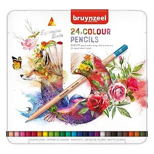 BRUYNZEEL EXPRESSION COLOUR PENCILS 24 PCS SET