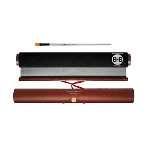 CALLIGRAPHY BRUSH SET W. WOODEN CASE