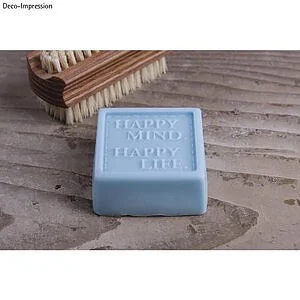 SOAP LABEL - HAPPY MIND HAPPY LIFE 50 X 50 MM