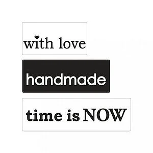 3 SOAP LABELS SET- LOVE HANDMADE TIME
