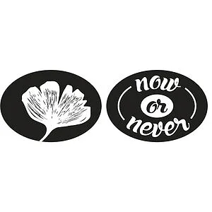 2 SOAP LABELS SET - GINKGO NOW OR NEVER 35 X 25MM