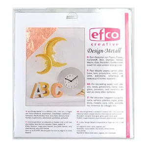 DESIGN-METALL LEAF 140 X 140 MM - COPPER 5 PCS