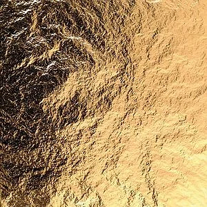 DESIGN-METALL LEAF 140 X 140 MM - GOLD 5 PCS