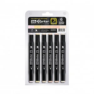 DB MARKER - 6 HAUTFARBEN SET