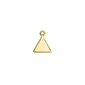 TRIANGOLO OTTONE 12 X 10 MM SP. 1.2 MM - 15 PZ