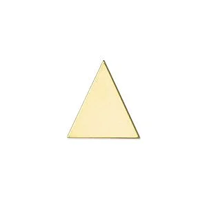 TRIANGOLO OTTONE 28 X 28 MM SP. 1.2 MM - 3 PZ