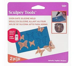 SCULPEY SILICONE MOULD - BUTTERFLIES