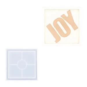 MOLDE SILICONA - POSAVASOS CUADRADO 100 X 100 MM