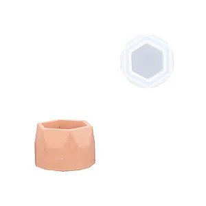 MOLDE SILICONA - RECIPIENTE HEXAGONAL Ø 55 MM
