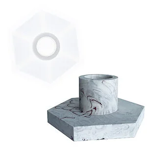 MOULE EN SILICONE - BOUGEOIR 100 X 50 X 82 MM