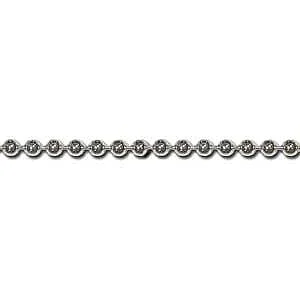 KUGELKETTE 2 MM - SILBERFARBEN PRO MT.