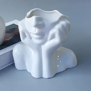 SILICONE MOULD - THINKING HEAD VASE 110 X 70 X 90 MM