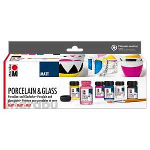 PORCELAIN & GLASS STARTER SET MATT 6 X 15ML