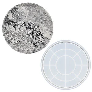 MOULE SILICONE PLATEAU ROND Ø 265 X 24 MM