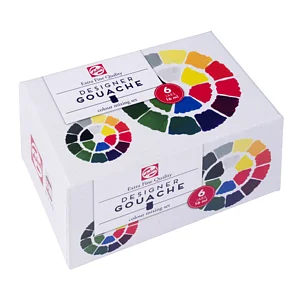 TALENS GOUACHE EXTRA FINE SET PRIMARY 6 X 16 ML