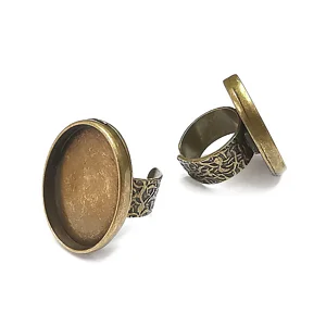 ADJUSTABLE RING BLANK OVAL