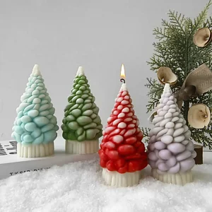 MOULE EN SILICONE - BOUGIE ARBRE DE NOËL