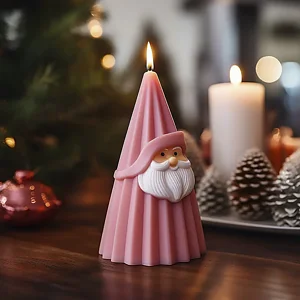 SILIKONFORM - WEIHNACHTSMANN-KEGELKERZE