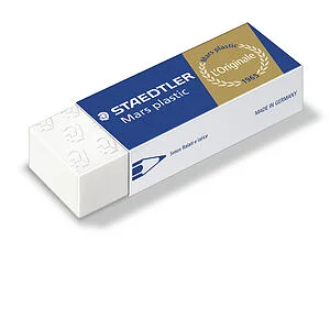 STAEDTLER MARSPLASTIC ERASER - WHITE 65X23X13 MM