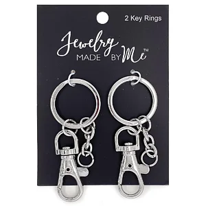 SET 2 SCHLÜSSELRINGE UND KARABINER