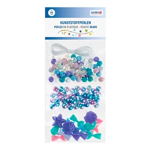 PERLES EN PLASTIQUE NINFA ASSORTIES AVEC ÉLASTIQUE