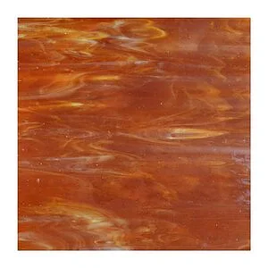 VERRE DOM OPAL 319S - ORANGE FONCÉ / BLANC
