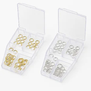 ENSEMBLE 48 ANNEAUX RONDS 4 - 5 - 6 - 8 MM BEADSMITH