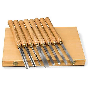 KIT 8 PCS WOOD TURNING TOOLS