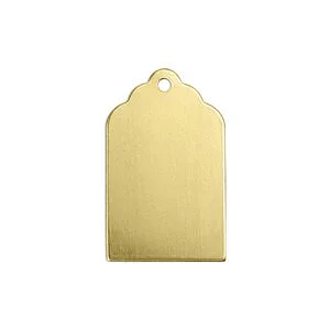 TARGHETTA OTTONE SP. 1.2MM - D. 22 MM - 9 PZ