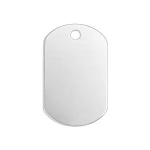 TARGHETTA PER CANI ALLUMINIO 30 X 19 MM - 13 PZ