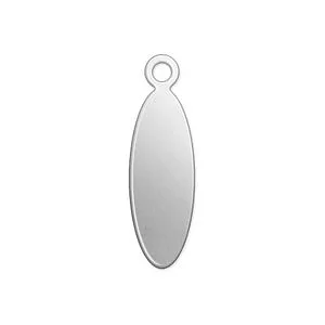 TARGHETTA ALKEMÉ OVALE C. ANEL. 16 X 6 MM - 9 PZ