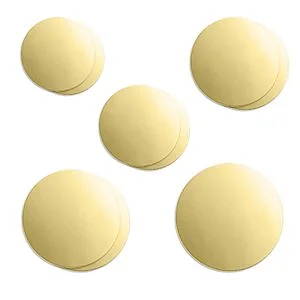 ASSORTIMENTO DISCHI OTTONE SP. 1.2 MM - 4 PZ