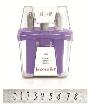 LOLLIPOP NUMBERS SET - 4MM