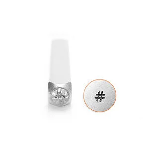 METALL-MOTIVSTEMPEL - HASHTAG 3MM