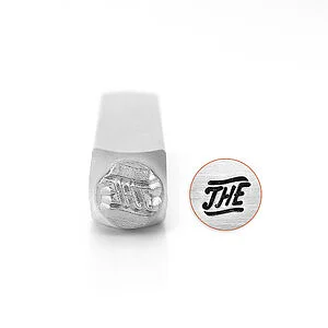 METAL STAMP - FANCY "THE" 6MM