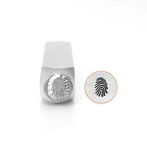 METAL STAMP - FINGERPRINT 6MM