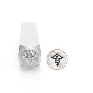 METALL-MOTIVSTEMPEL - MEDIZINISCHES SYMBOL 6MM