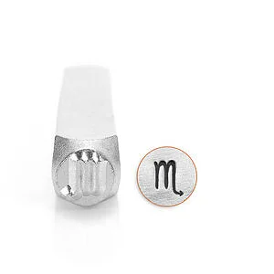 METAL STAMP - SCORPIO 6MM