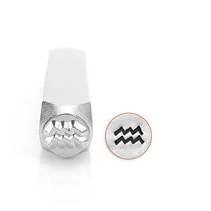 METAL STAMP - AQUARIUS 6MM