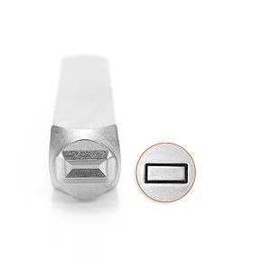 METAL STAMP - RECTANGLE 6MM