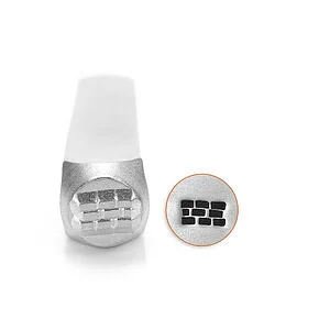 METAL STAMP - BRICK PATTERN 6MM