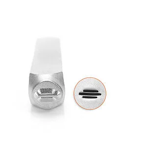 METAL STAMP - HORIZONTAL LINES 6MM