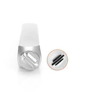 METAL STAMP - DIAGONAL LINES 6MM